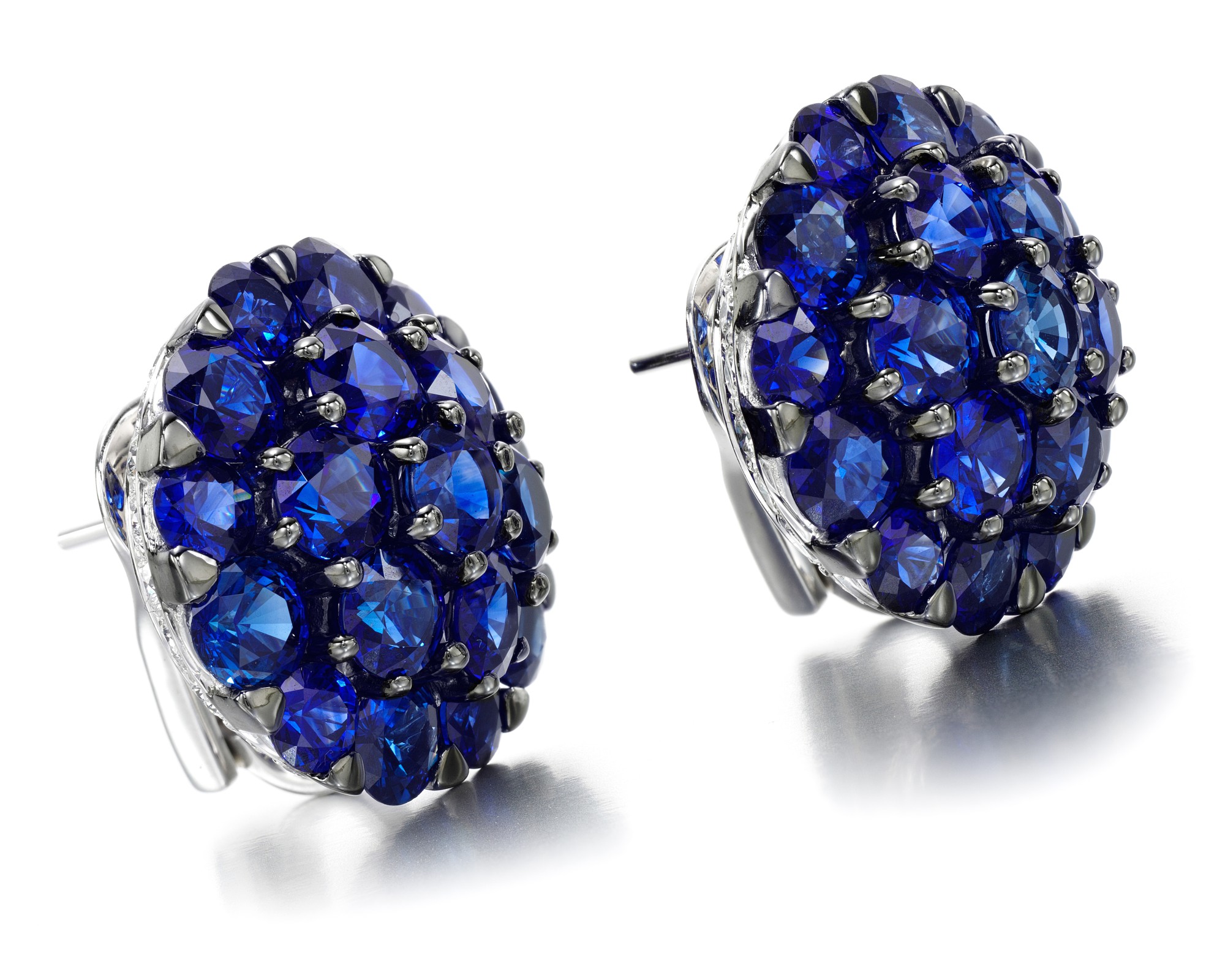 GRAFF -1-PAIR OF SAPPHIRE AND DIAMOND EARRINGS